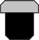 Nylon piston seal with square NBR energizer 149 x 170 x 8